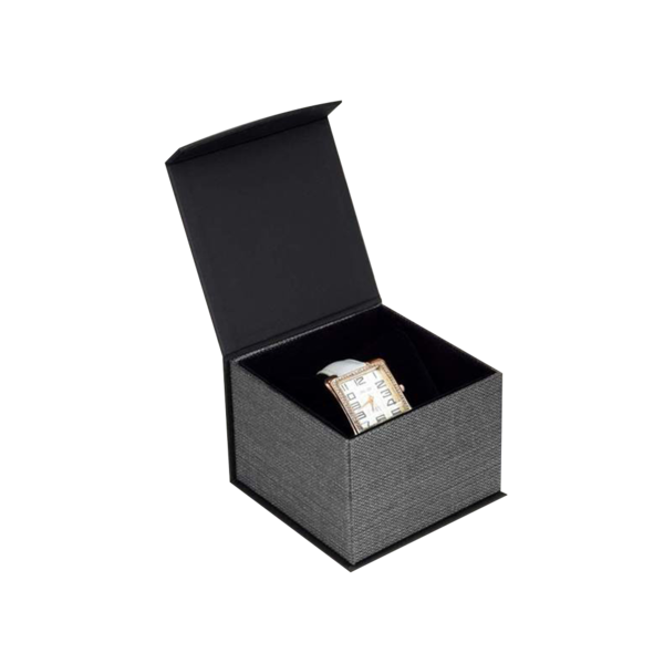 Black bracelet watch jewelry cardboard gift box magnetic gift box